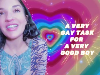 Screen Capture of Video Titled: Gay Encouragement for Bi Curious Bitch Boy