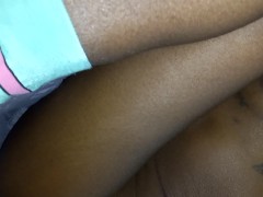 Under The Covers With Ebony Raw Pussy On Dick
