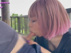 「彼女と私どっちが気持ちいい？」彼女と別れた部下のちんぽを公園のベンチに座らせてバキュームフェラ - Screenshot 6 of 16 - バキュームフェラ
