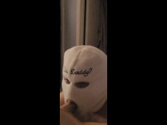 Stepdaughter Chelsi Mari tricks DaDDy into a MASKED blowJOB and SUCKS all the CUM out