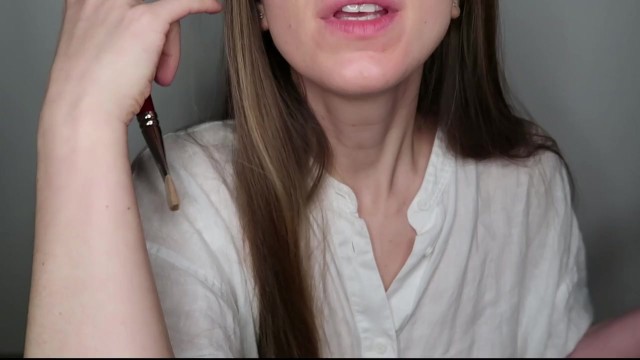ПОХОТЛИВАЯ ХУДОЖНИЦА HJ НА КИСТИ 🎨🖌️ JOI ASMR РОЛЕВАЯ ИГРА