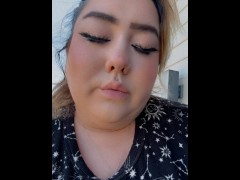 Smoking after a long day of packing.