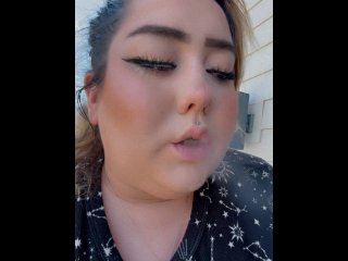 Smoking after a long day of packing.