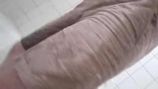 Dropping freshly wet pants and masturbating and squirting