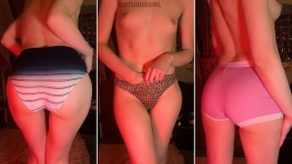 ASMR fullback panties tryon haul 🩷 (big ass, small tits)
