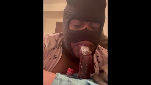 Playing around with dick in my mouth