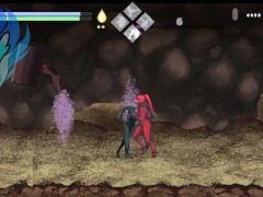 Dark Hunter Kuro (Hentai Game) Ch. 1 with first boss and a lewd massage to a sexy girl ninja!