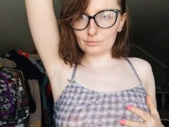 POV Stepmom shares her smelly hairy armpits with you while changing clothes
