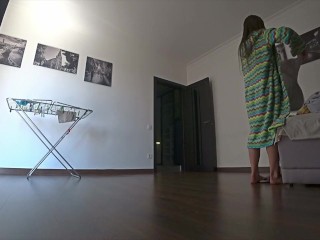 Real Treason. Wife Cheating on Husband before he Gets Home.