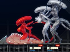 PROJECT EVE- All the giant aliens animations