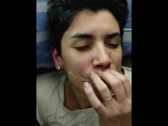 Triple Cumplay in Bed