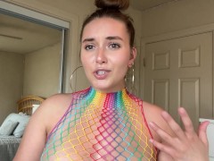 Fishnet Dress SQUAT TEST w/ Erika Kay - Screenshot 3 of 16 - Fishnets