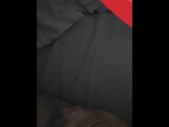 Daddy cum in me 3 times so I used his cum as lube to cum more when he left :)