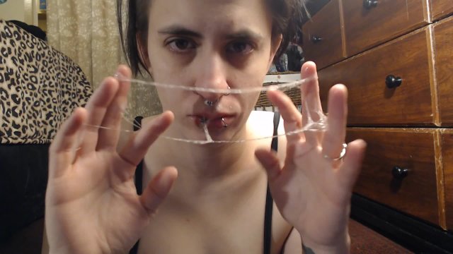 Snot Lovers Dream Girl Sneeze Nose Blowing Picking Spit Mess