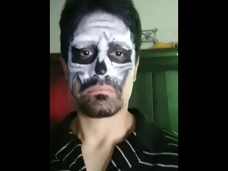 Amateur Skull Makeup Guy