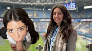 Трахнул футбольную фанатку в публичном туалете стадиона и залил ...