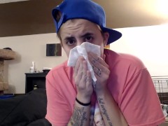 Miserable Sneeze Fit Nose Blowing Sneezing Piercings - Screenshot 6 of 16 - Sexy Lesbian