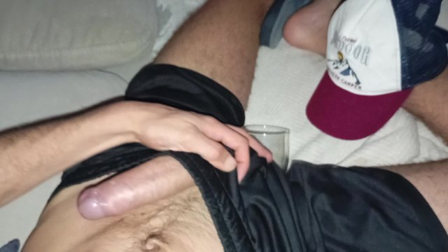 The Rich Big Cock Fucked the Glass Hard and the Internal Cumshot was Massive