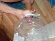 The Stud With The Big Cock Is Eager To Fuck An Ass, Cumshot In The Mouth Of The Bottle 💧!