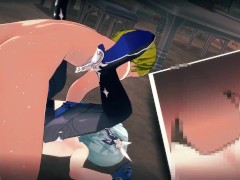 【原神 ユーラ(エウルア)】3Dエロアニメーション(乳揉み⇒手マン⇒手コキ⇒フェラ⇒セックス) 13/16