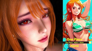 One Piece - Nami × Giant - Облегченная версия