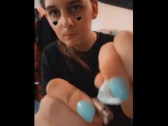 sissy girl gets permanently locked in chastity with glue jessiesissyadventures