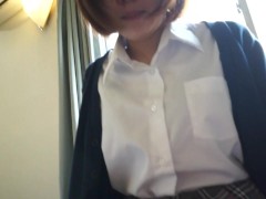 経験少ない従順ドMの制服メンヘラ少女がおっさんといやいやキス。Fカップをがっつり揉まれてマンコぐしょ濡れでクパァ。最終的には足指からアナルまで舐め奉仕ナマ挿入【個人撮影　中出し　素人　ハメ撮り】 - Screenshot 1 of 16 - Cunnilingus