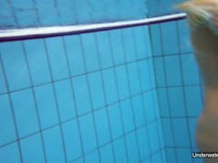 She’s incredibly flexible in the pool 15/16