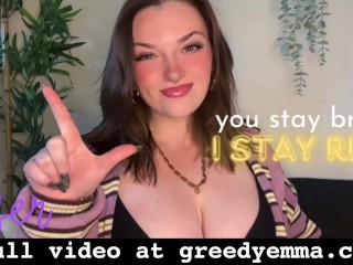 You Stay Broke, I Stay Rich - Financial Domination Goddess Worship Loser Verbal Humiliation Degradat