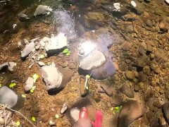 Hike with Mike POV in a random little riverbed.