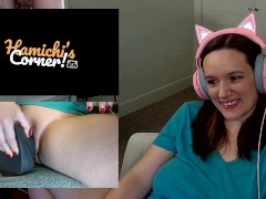 Hamichi's Corner - REACT - MILF Gets Off On Bad Dragon Dildo Watching Porn