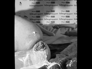 BIG Dildo Anal Prolapse Fuck Whit Huge Anal Cream Load Overflow...hot!