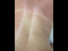 A real report for a cuckold husband, how I relax on vacation, and he jerks off at home (dirty words)