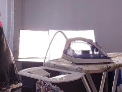 Sexy amateur wife hairy pussy big ass big nipples🔥 Hot brunette doing housework hairy pussy big ass