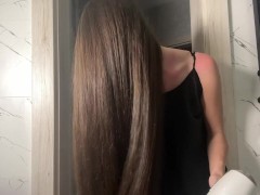 Diana's drying her hair - part 3