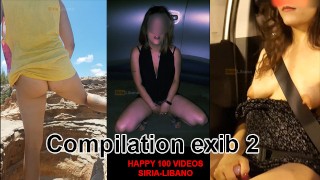 HAPPY 100 VIDEO Part 2 Of An Italian Exhibitionist Compilation About Enjoying The Outdoors And Driving