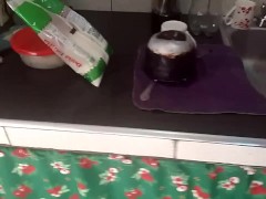 PREPARING A BREAKFAST WITH A NICE MESSAGE WITH CARMENGOD