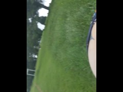 Explore my backdoor while outdoors