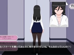 【今月の口! 実況(体験版)】巨乳OLと仕事中セックスできるドットアニメーションエロゲー。(おさわり&手コキ&フェラ&セックス) 2/16