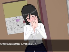 【今月の口! 実況(体験版)】巨乳OLと仕事中セックスできるドットアニメーションエロゲー。(おさわり&手コキ&フェラ&セックス) 9/16