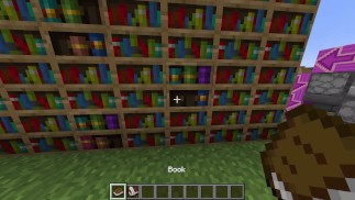 Как сделать скрытую дверцу книжной полки в Minecraft, чтобы спрятать свой хентай-журнал
