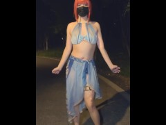 骚妮露泳装公园露出路边脱衣全裸（完整版推特） - Screenshot 2 of 16 - Crossdresser