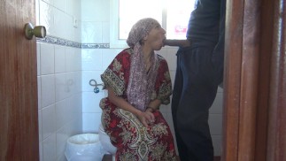 This Muslim woman coworker is a WHORE !!! Turkish milf sucks my big black cock during lunch break.
