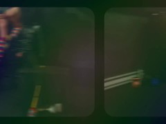 Blissfulshock- Selena does rainbow cleat kicks and bat swings