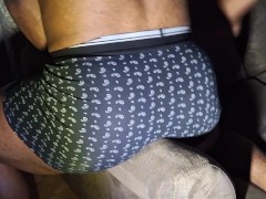 Horny Black Guy Dry Humping Couch Rough Hands Free Cum