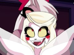 Charlie et Vaggie futanari aiment se donner du plaisir lesbien, Vaggie aime pénétrer Charlie