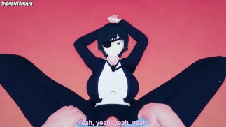 Человек с бензопилой Himeno дает вам хентай футфетиш от первого лица