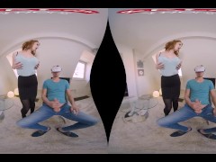 Reality Lovers - StepMom Surprises StepSon While In VR! Full Scene! - Screenshot 2 of 16 - Step Mom