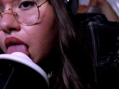 ASMR - Schoolgirl LICKS YOU TILL SATISFACTION | EAR SUCKING, WET PASSIONATE LICKING + Feet