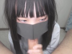 制服ネクタイをした女子〇校生がおちんぽを丁寧になめまわしたら…。口内射精でザーメンを受け止めちゃう💓 - Screenshot 13 of 16 - 女子高生